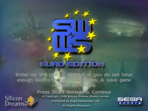 Sega Worldwide Soccer 2000 - Euro Edition