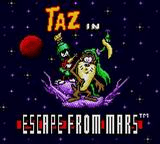 Taz in Escape from Mars
