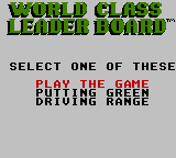 World Class Leaderboard