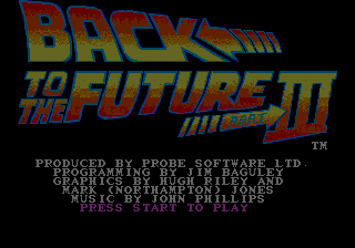 Back to the Future Part III