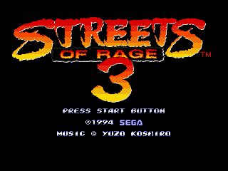 Streets of Rage 3